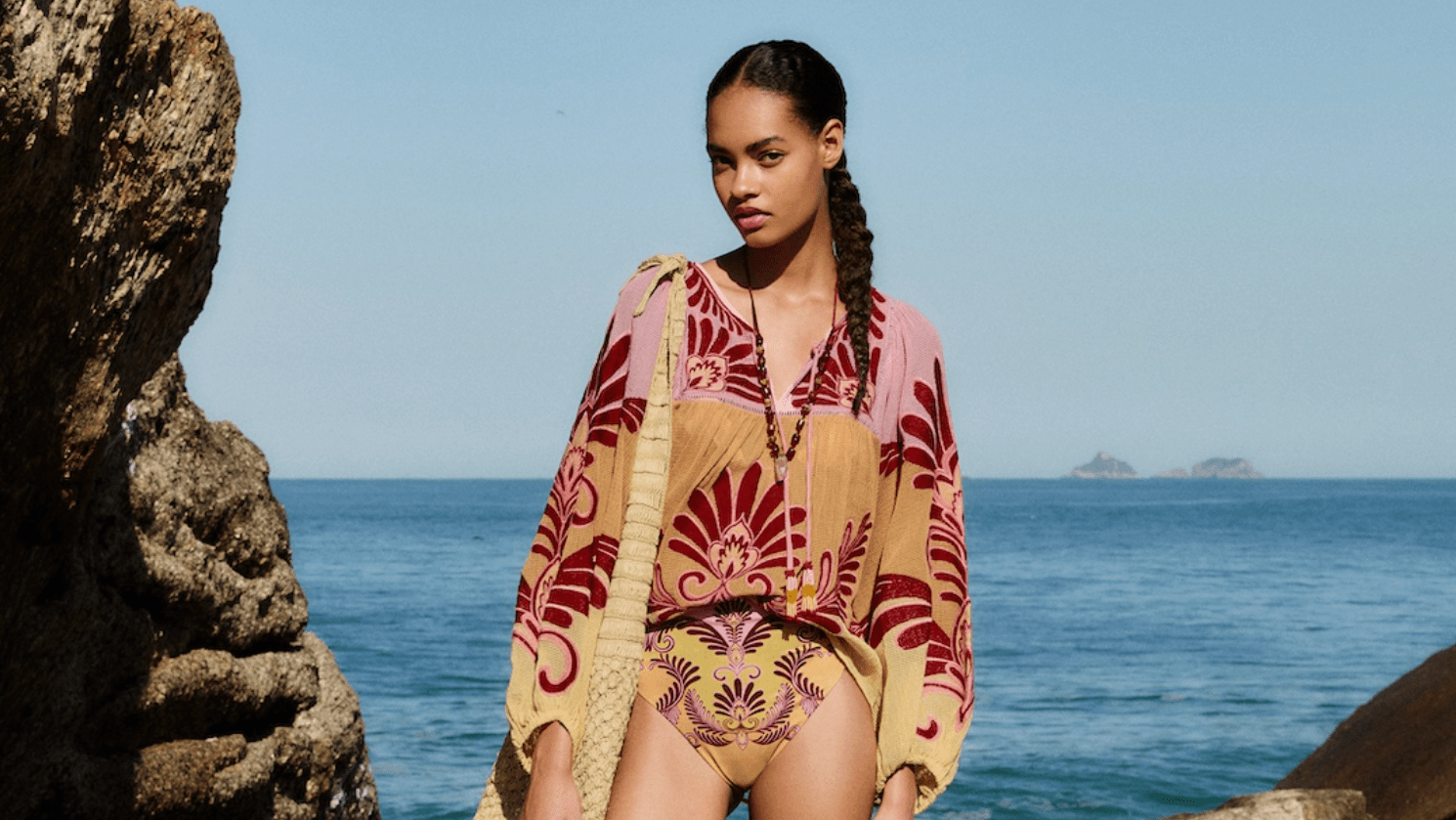 beach dresses and kaftans Designer Women's Beach Kaftan Dress in Viscose Silk | Wholesale