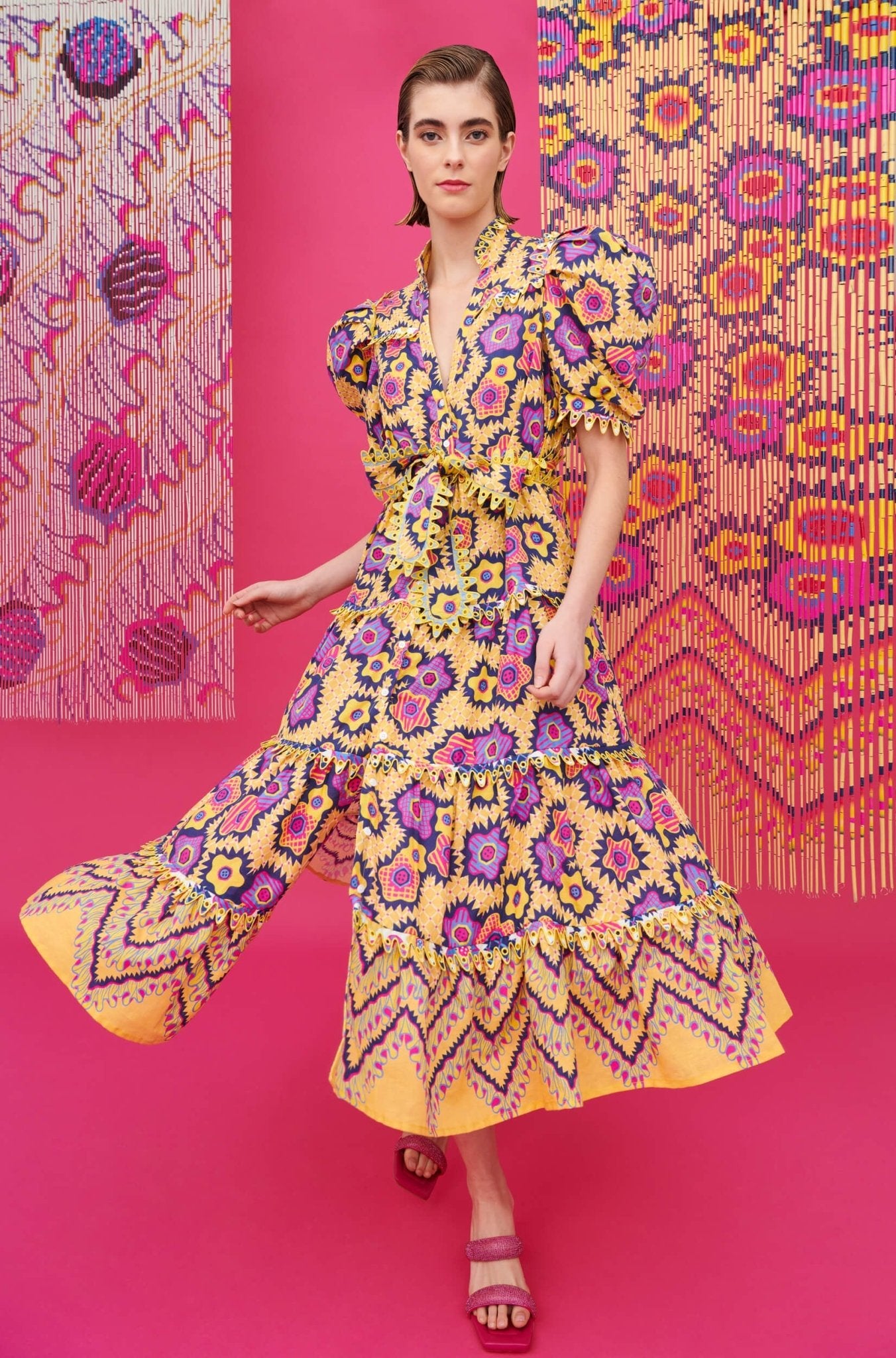 Celia B ZANDRA RHODES | Lottie Dress. Available at Pasha Living