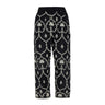 Devotion Twins Black Embroidered Cropped Trousers. Pasha Living