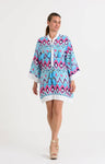 Feather & Find Centauri Kaftan, Inner Dance. Available at Pasha Living