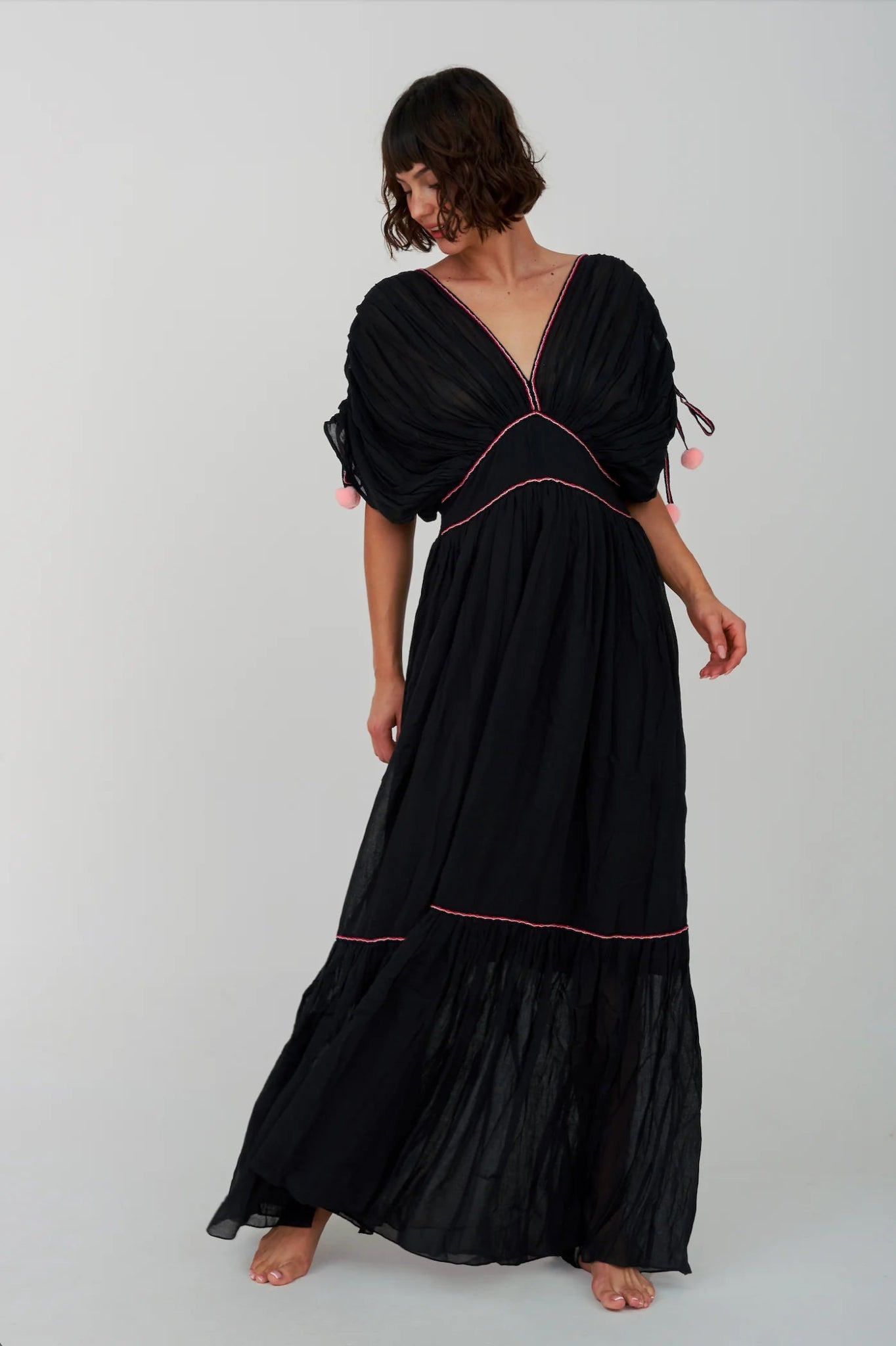 Pitusa Clara Dress | Black. Available at Pasha Living