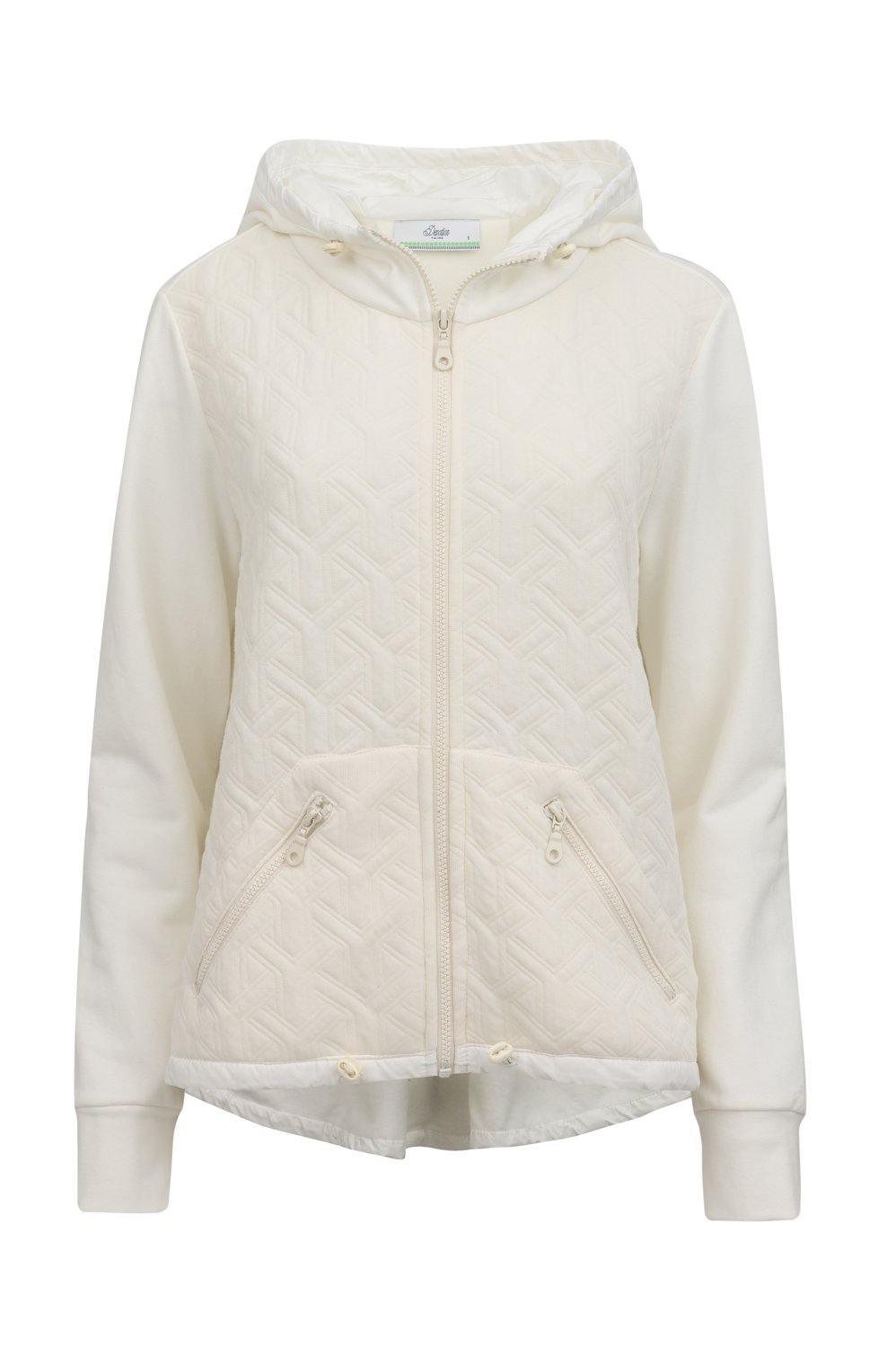 Devotion Twins Haunai Off - White Zip Hoodie. Available at Pasha Living