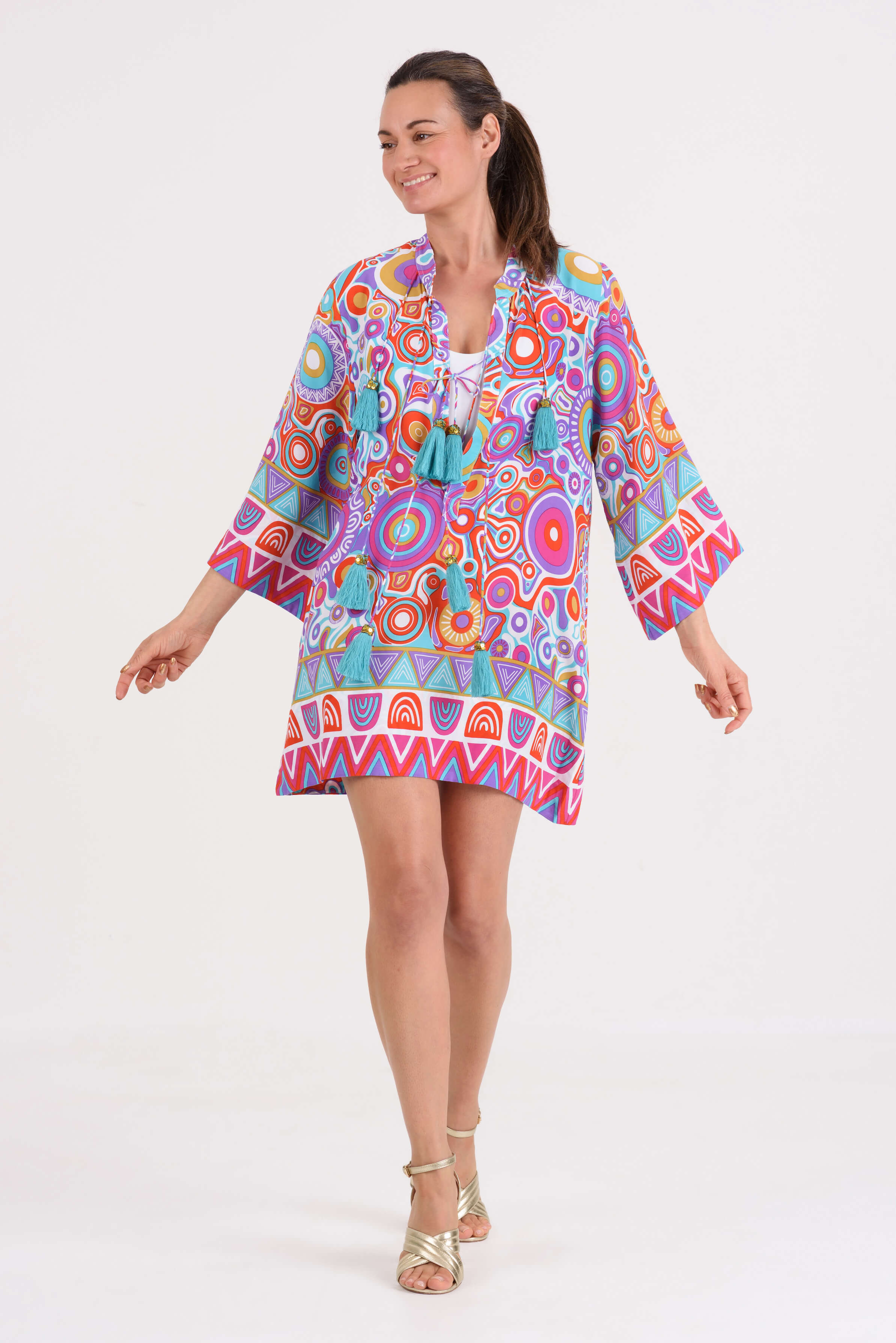 Feather and Find kaftan