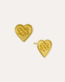 Heart shaped stud earrings