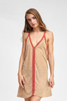 Pitusa mini sundress in Nude 