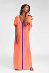 Pitusa Inca Abaya Kaftan Coral 