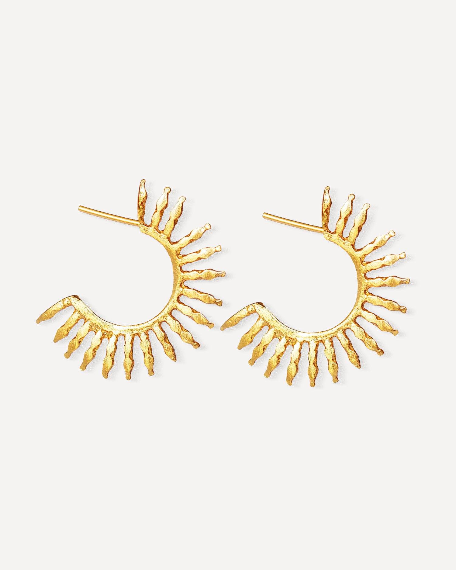 Aylin Gold Hoop Earrings - Pasha Living