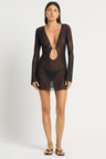 Bond - Eye Ring Priya Mini Beach Dress | Black. Available at Pasha Living