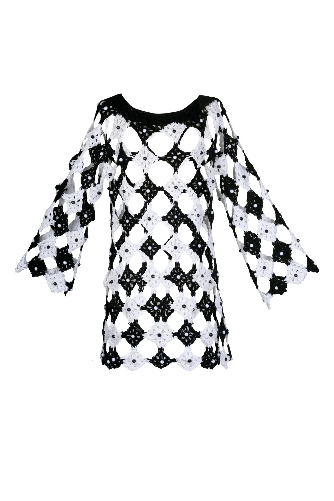 Celia B Celia B Crochet Dress Black & White. Available at Pasha Living