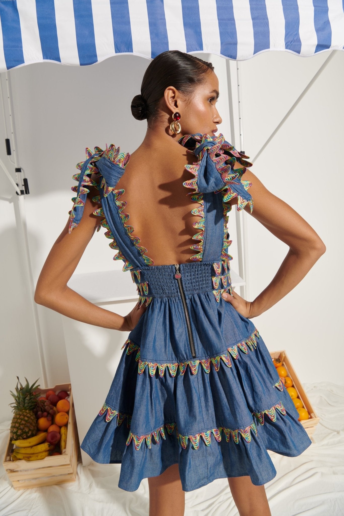 CELIA B Cheli Dress Denim - Pasha Living