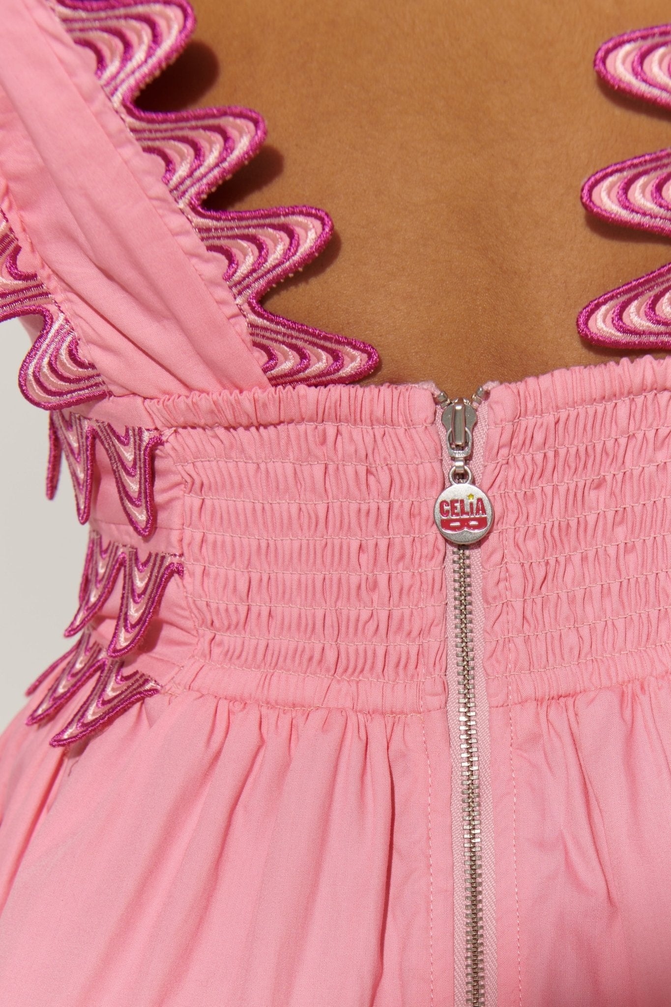 CELIA B Cheli Dress Pink - Pasha Living