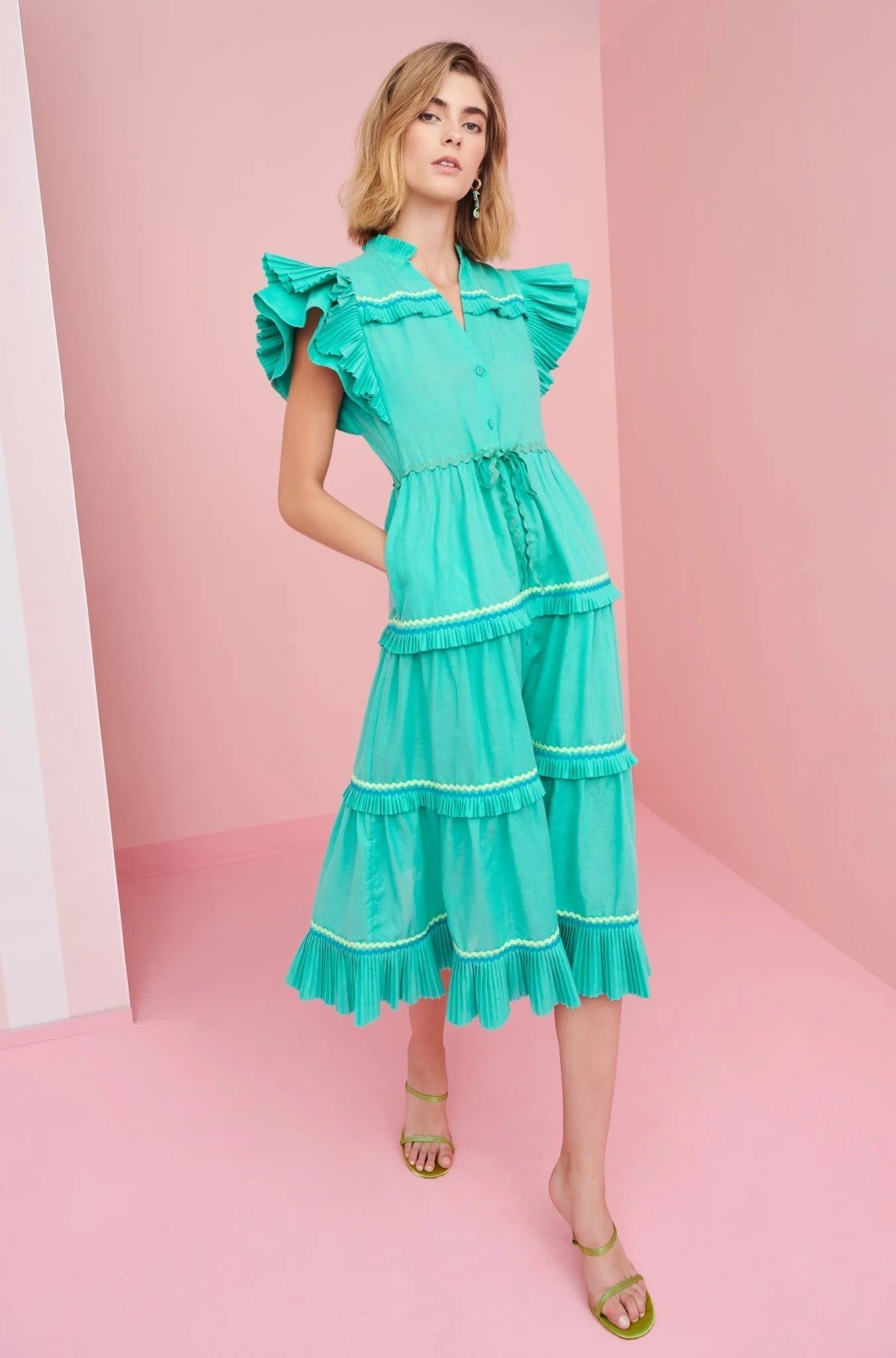 Celia B CELIA B Moonlit Turquoise Dress - Dress Pasha Living