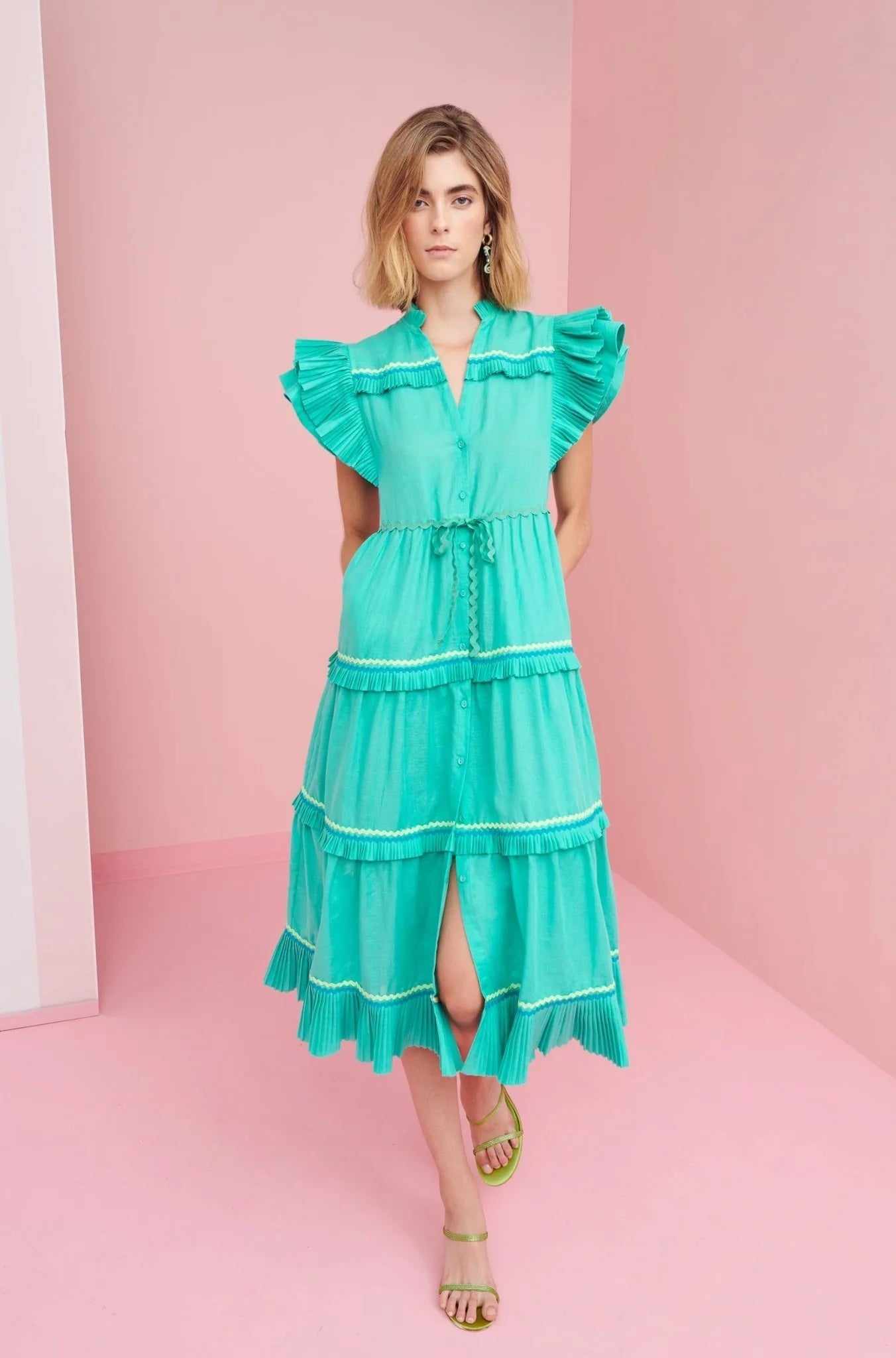 Celia B CELIA B Moonlit Turquoise Dress - Dress Pasha Living