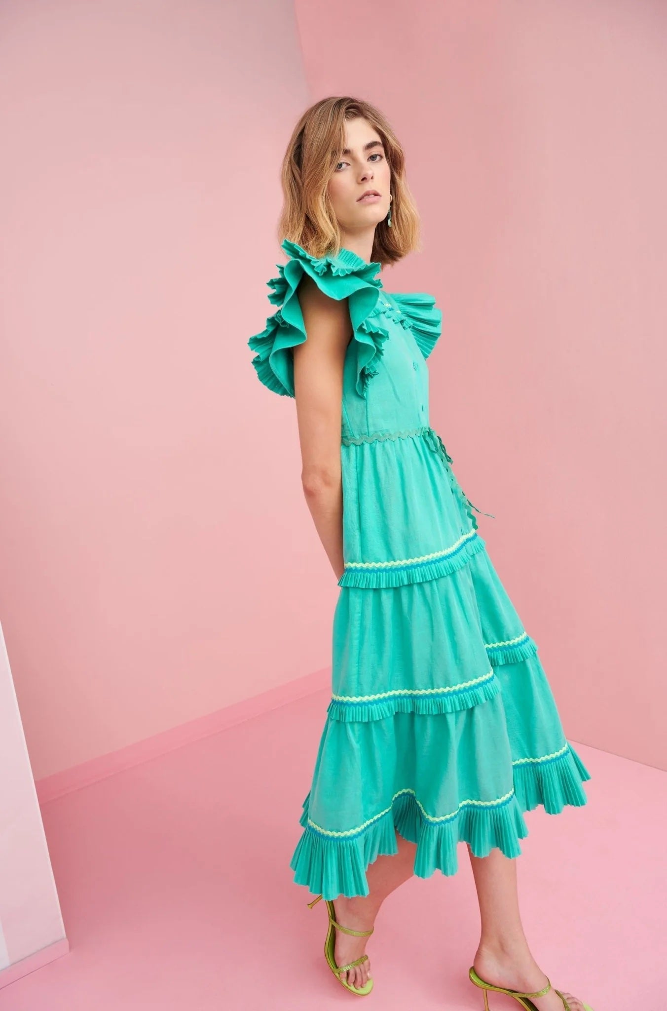 Celia B CELIA B Moonlit Turquoise Dress - Dress Pasha Living