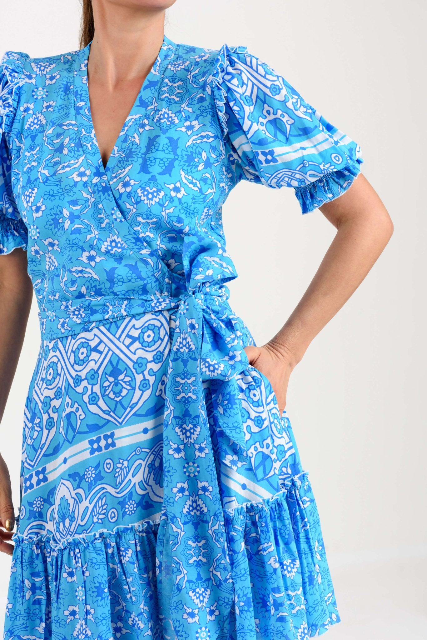 Feather & Find FEATHER & FIND | Genova Wrap Dress - Dress Pasha Living