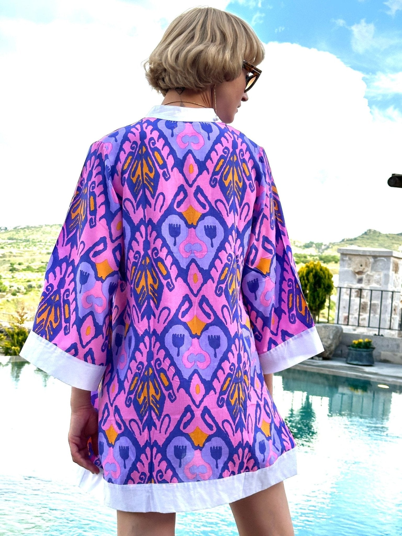 Feather & Find FEATHER & FIND | Mirimar Kaftan Tunic - Beach Dress Pasha Living