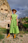 Feather & Find Souban Midi Dress. Available at Pasha Living