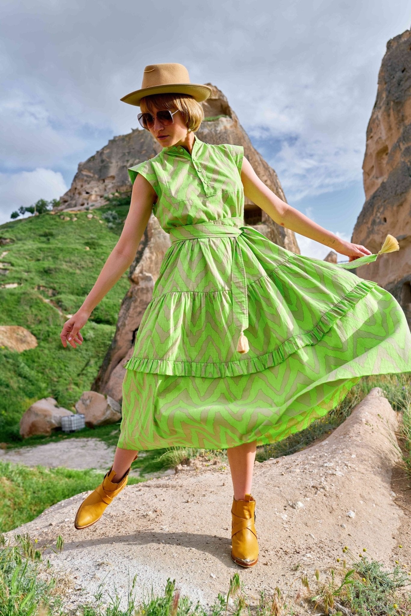 Feather & Find Souban Midi Dress Pasha Living Feather & Find Souban Midi Dress Pasha Living