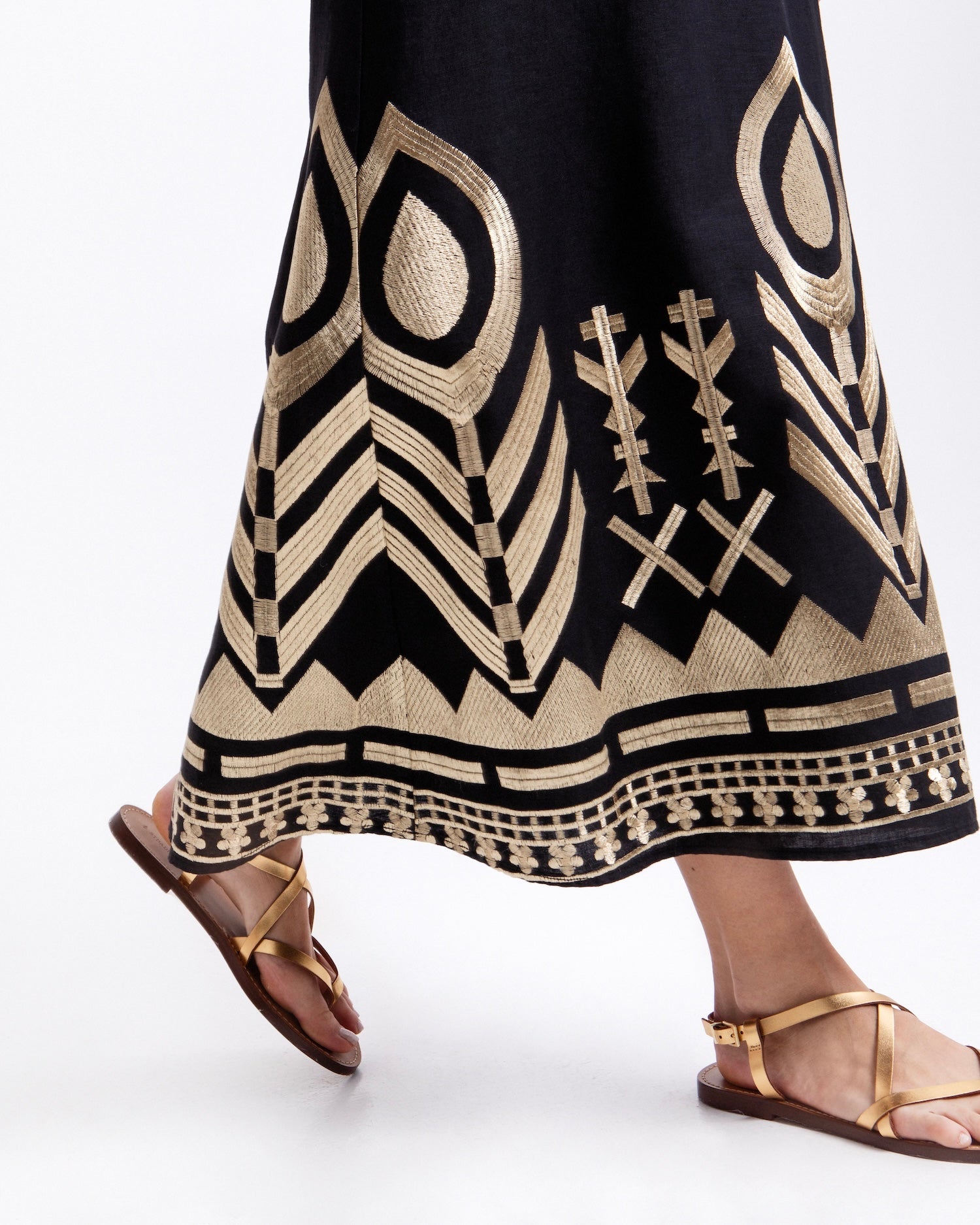 Feather Cross-Strap Maxi Dress Pasha Living Feather Cross-Strap Maxi Dress Pasha Living