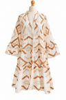 Greek Archaic Kori Pre-Loved Greek Archaic Kori Embroidered Cotton Dress Size M. Available at Pasha Living