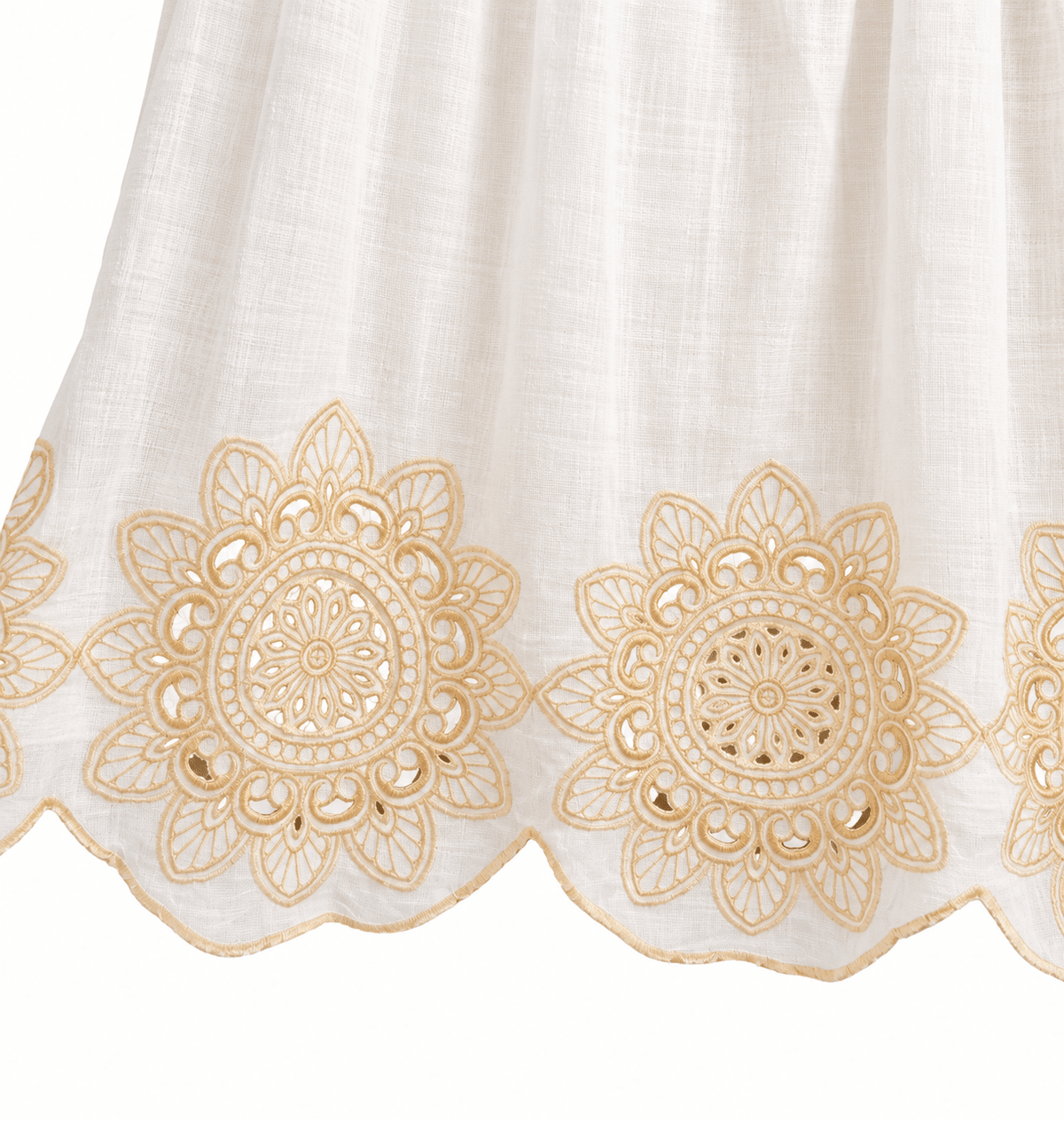 Greek Archaic Kori Pre-Loved Greek Archaic Kori Linen Embroidered Maxi Dress, Size M. Available at Pasha Living