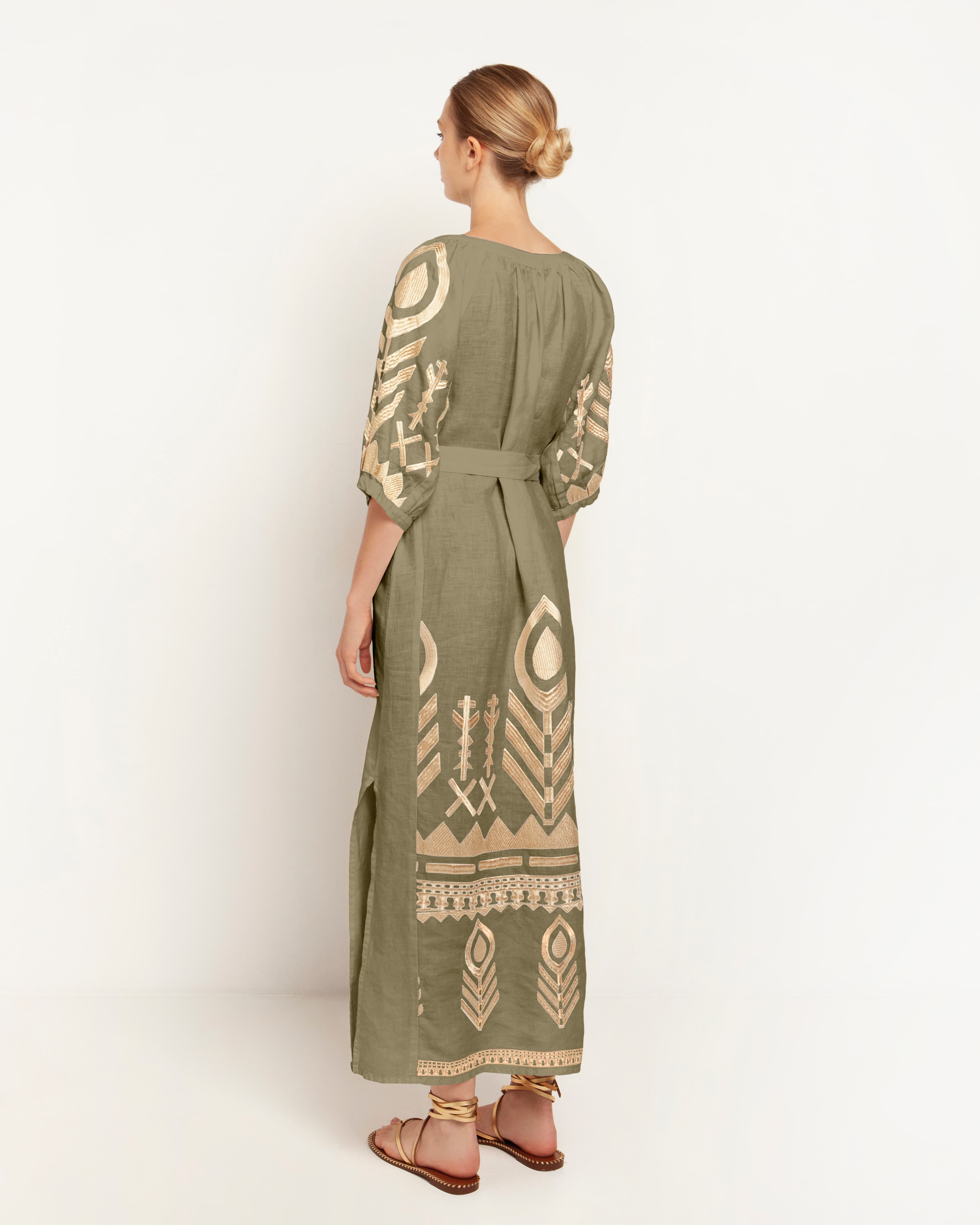 greek-archaic-kori-tea-gold-long-linen-dress