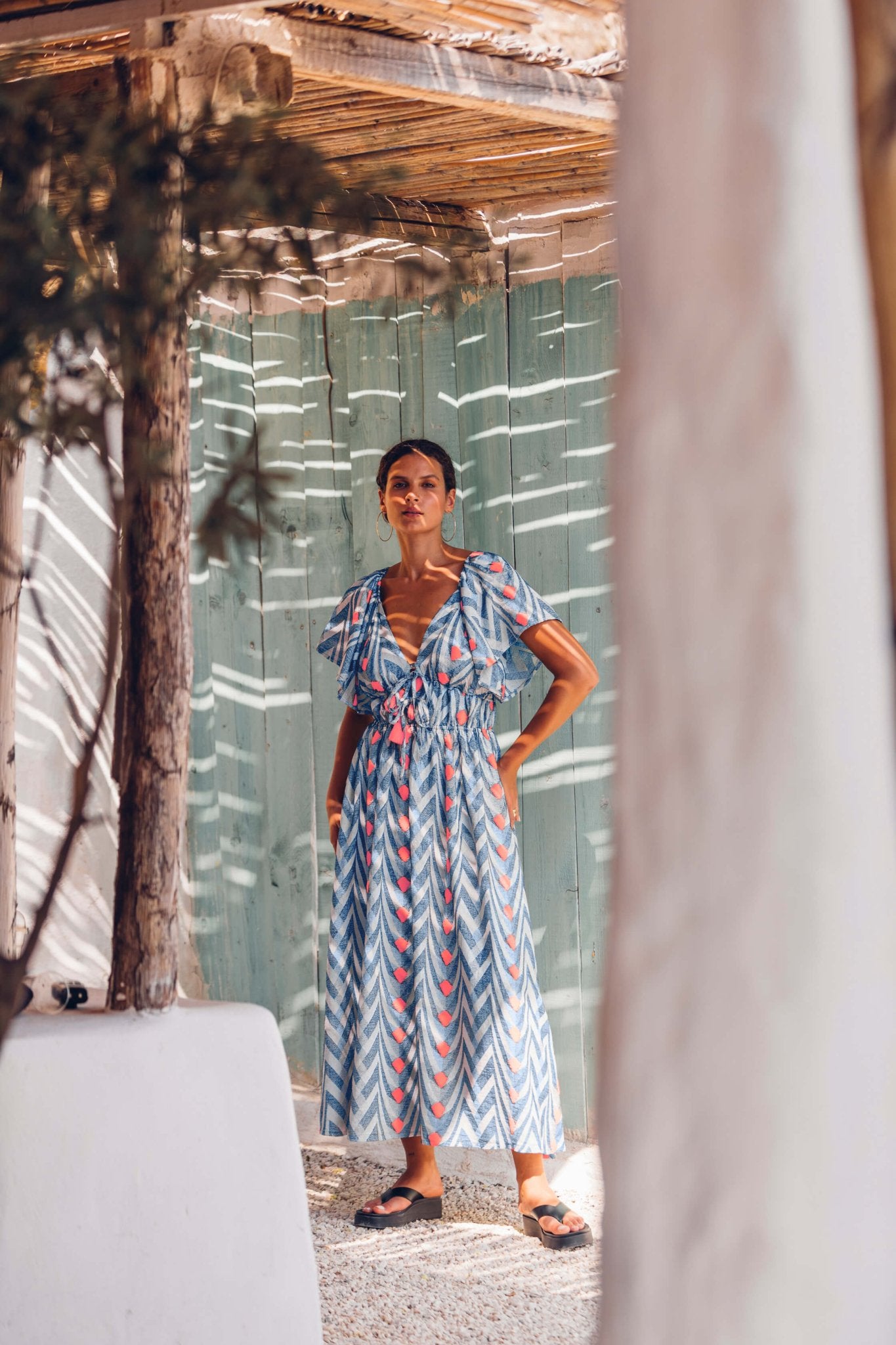 NEMA | Olene Dress, Blue - Pasha Living