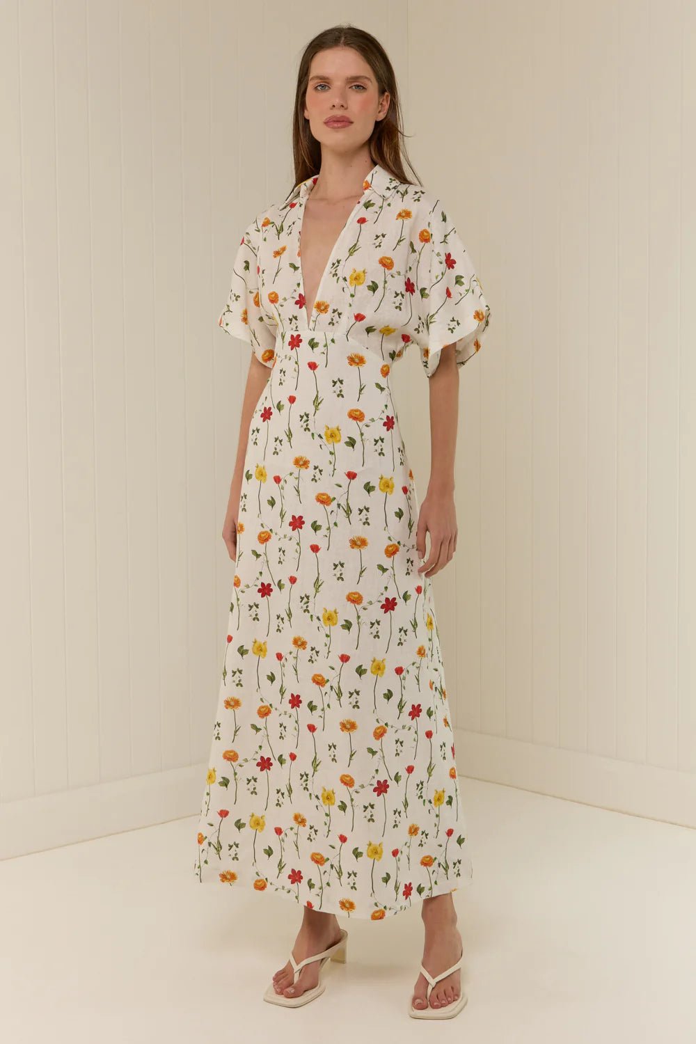 Palm Noosa Jasmine Dress Garden Blooms. Available at Pasha Living