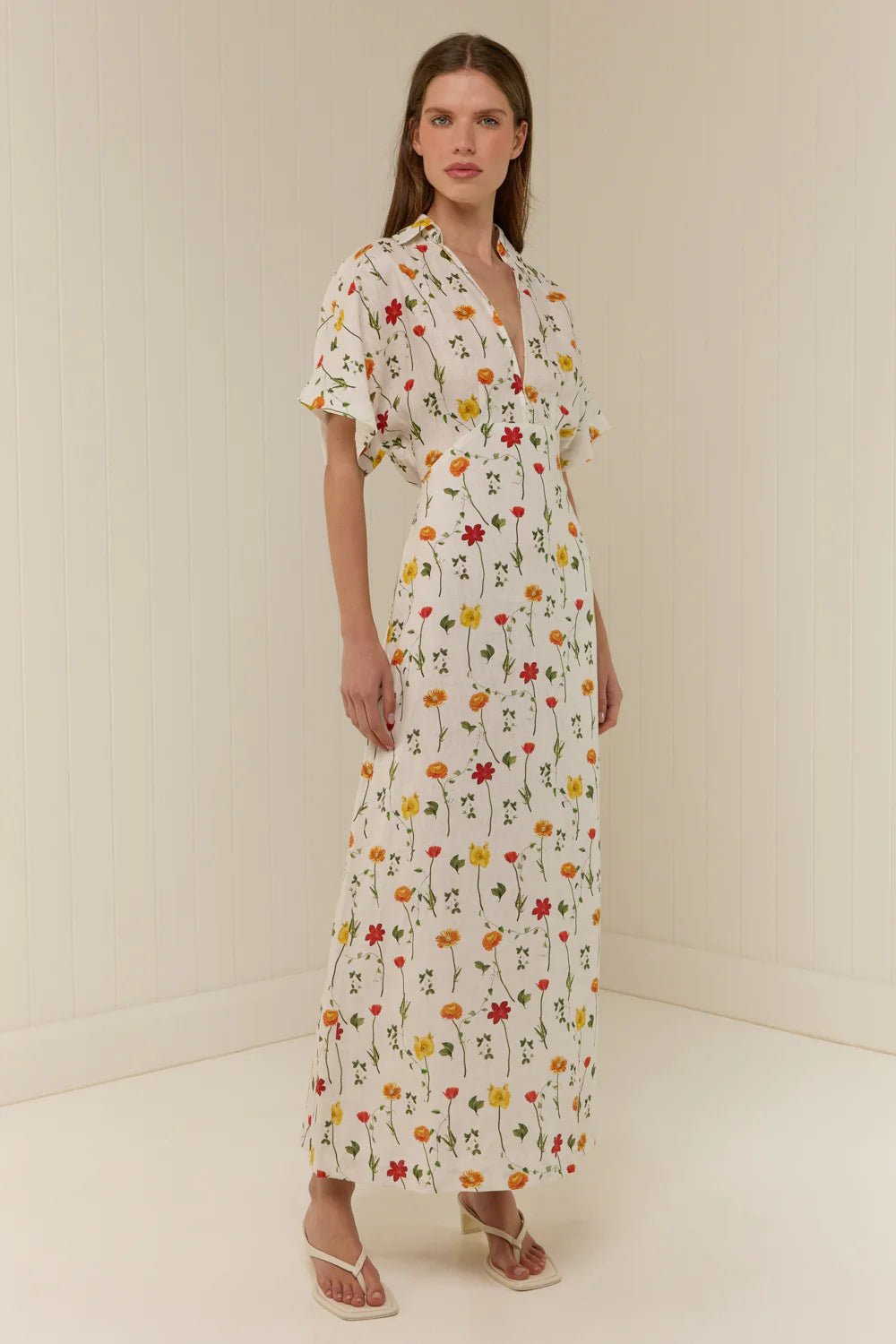 Palm Noosa Jasmine Dress Garden Blooms. Available at Pasha Living