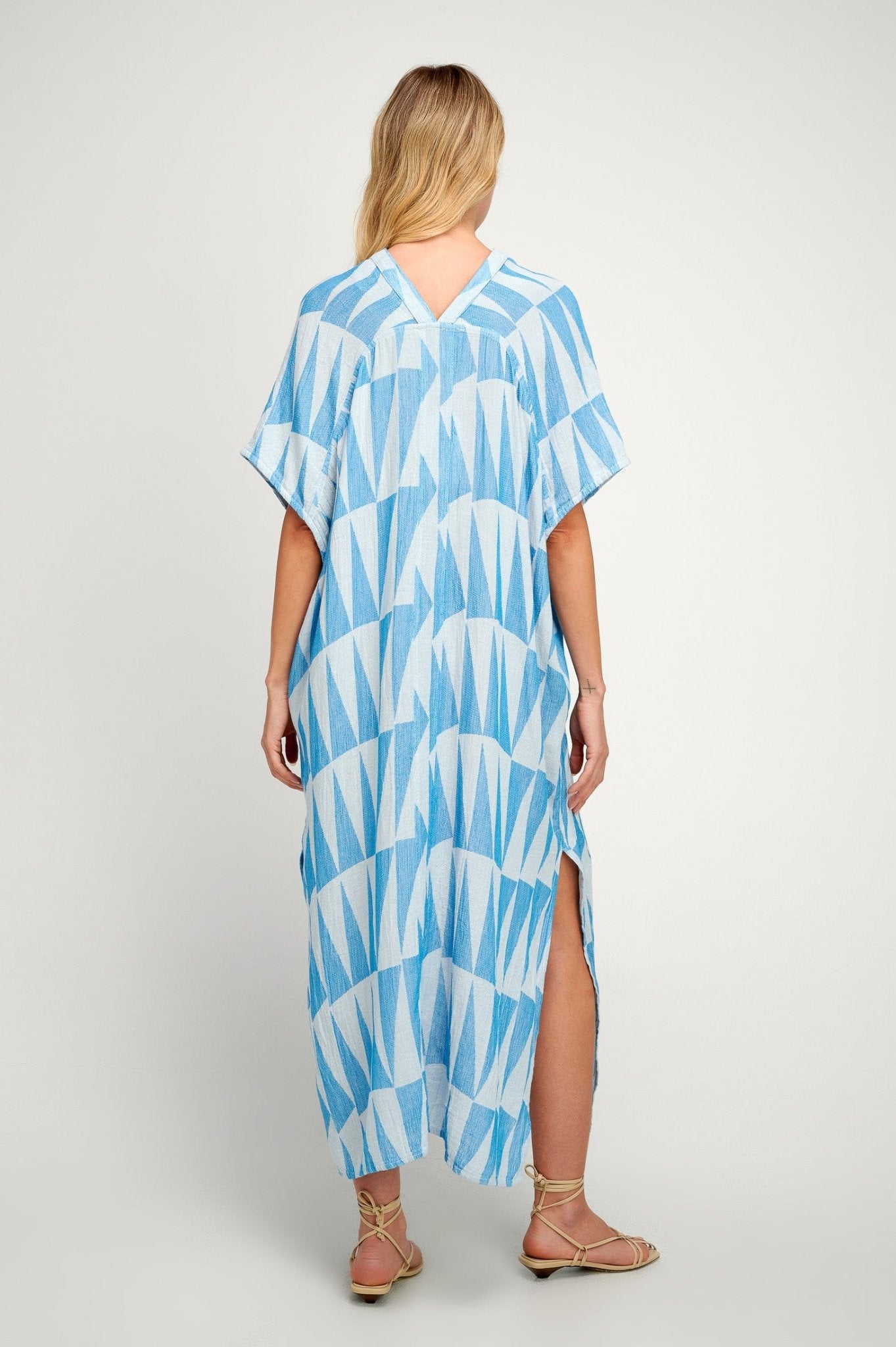 Pearl & Caviar PEARL & CAVIAR | Paros Shirt Dress Blue - Dress Pasha Living