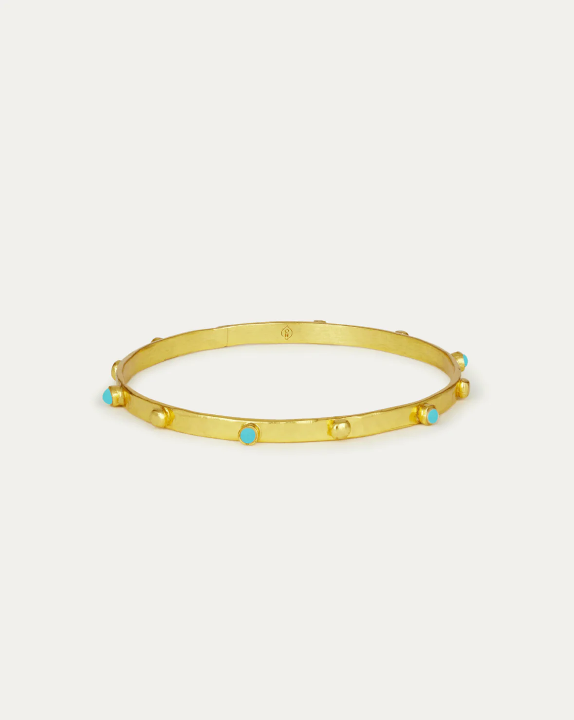 Tanrica-Gold-Bangle-with-Turquoise-Beads