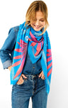 Wild Paris, Comet & Stars Beach Sarong | Blue - Pasha Living