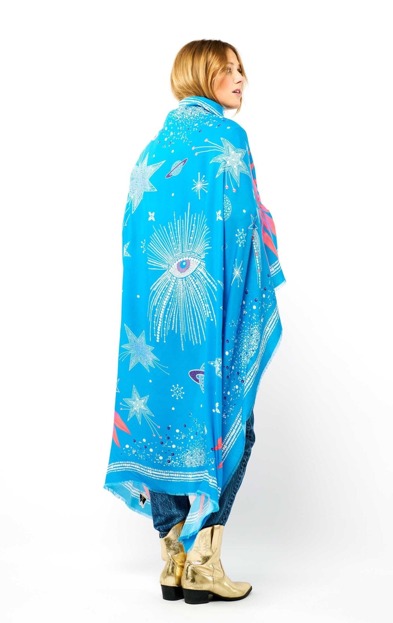 Wild WILD Comet Sarong/Scarf | Blue - Sarong Pasha Living