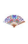 Wild Enchanted Print Hand Fan | Blue. Available at Pasha Living