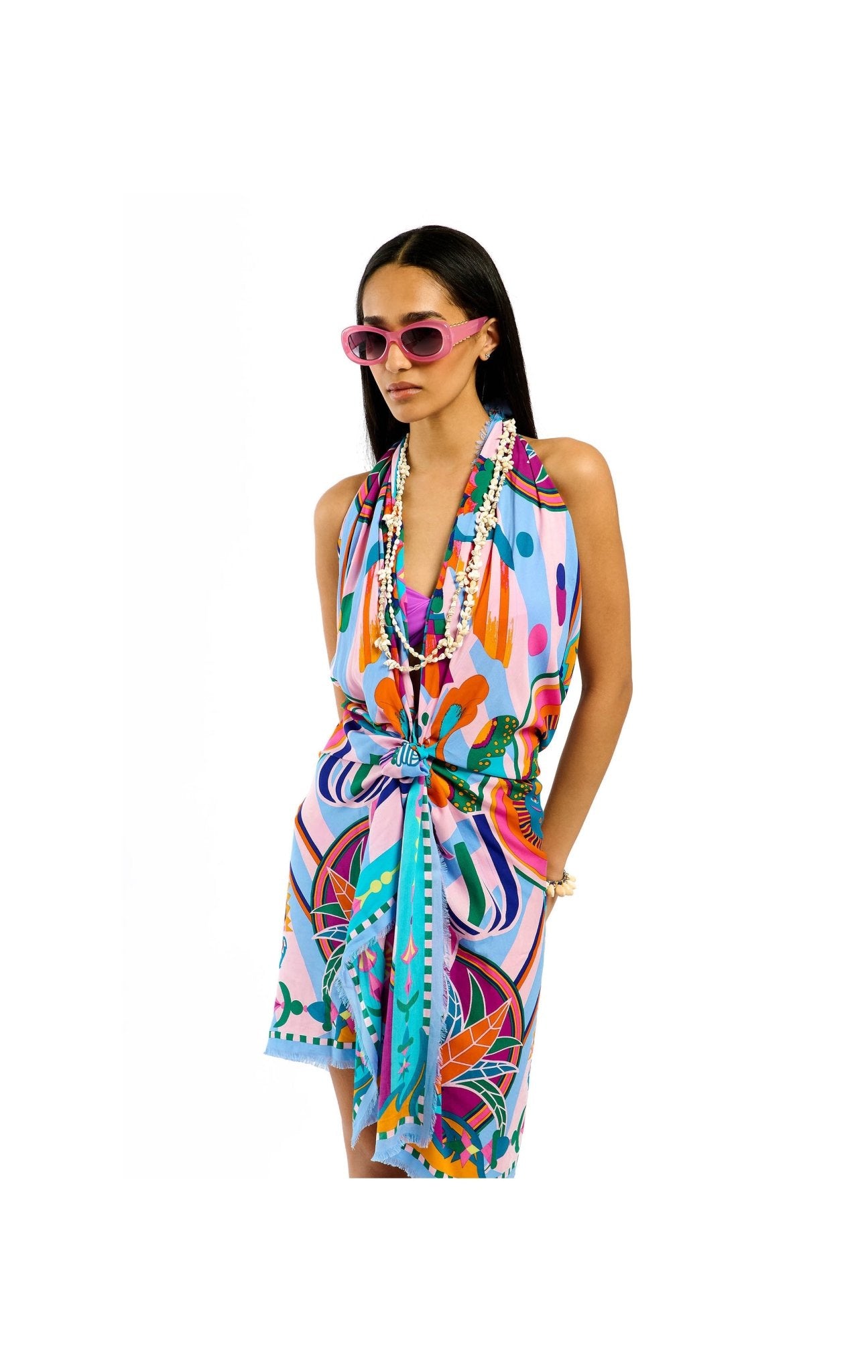 Wild Enchanted Sarong |Blue. Available at Pasha Living