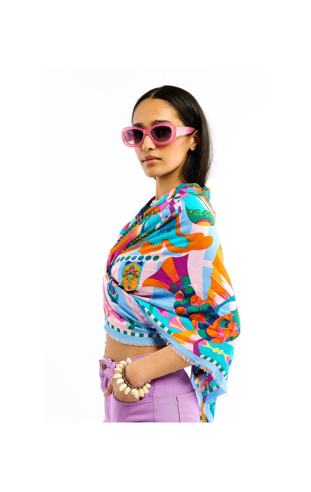 Wild Enchanted Sarong |Blue. Available at Pasha Living