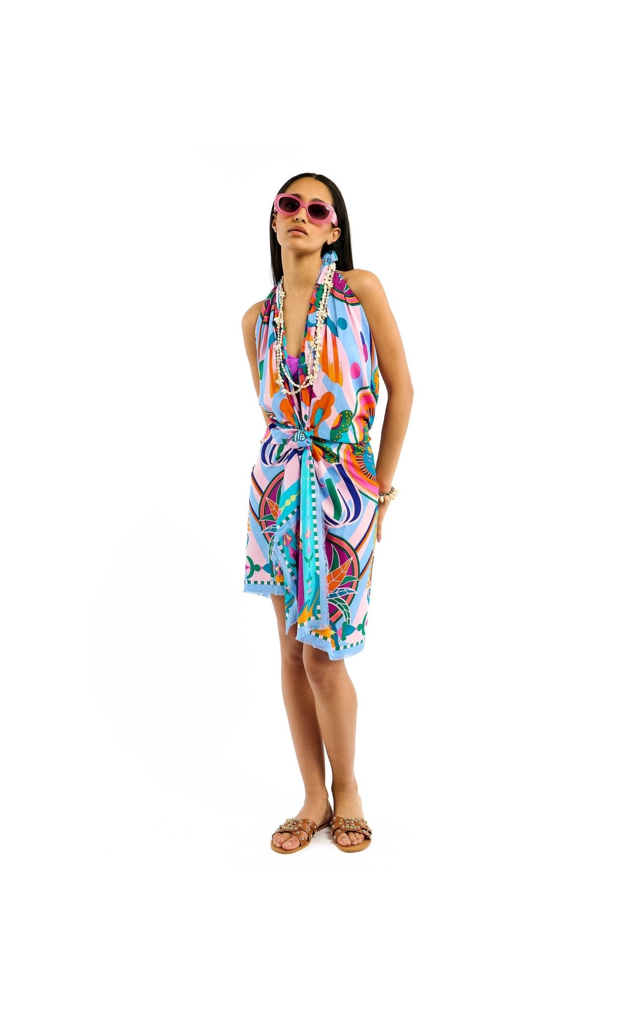 Wild Enchanted Sarong |Blue. Available at Pasha Living