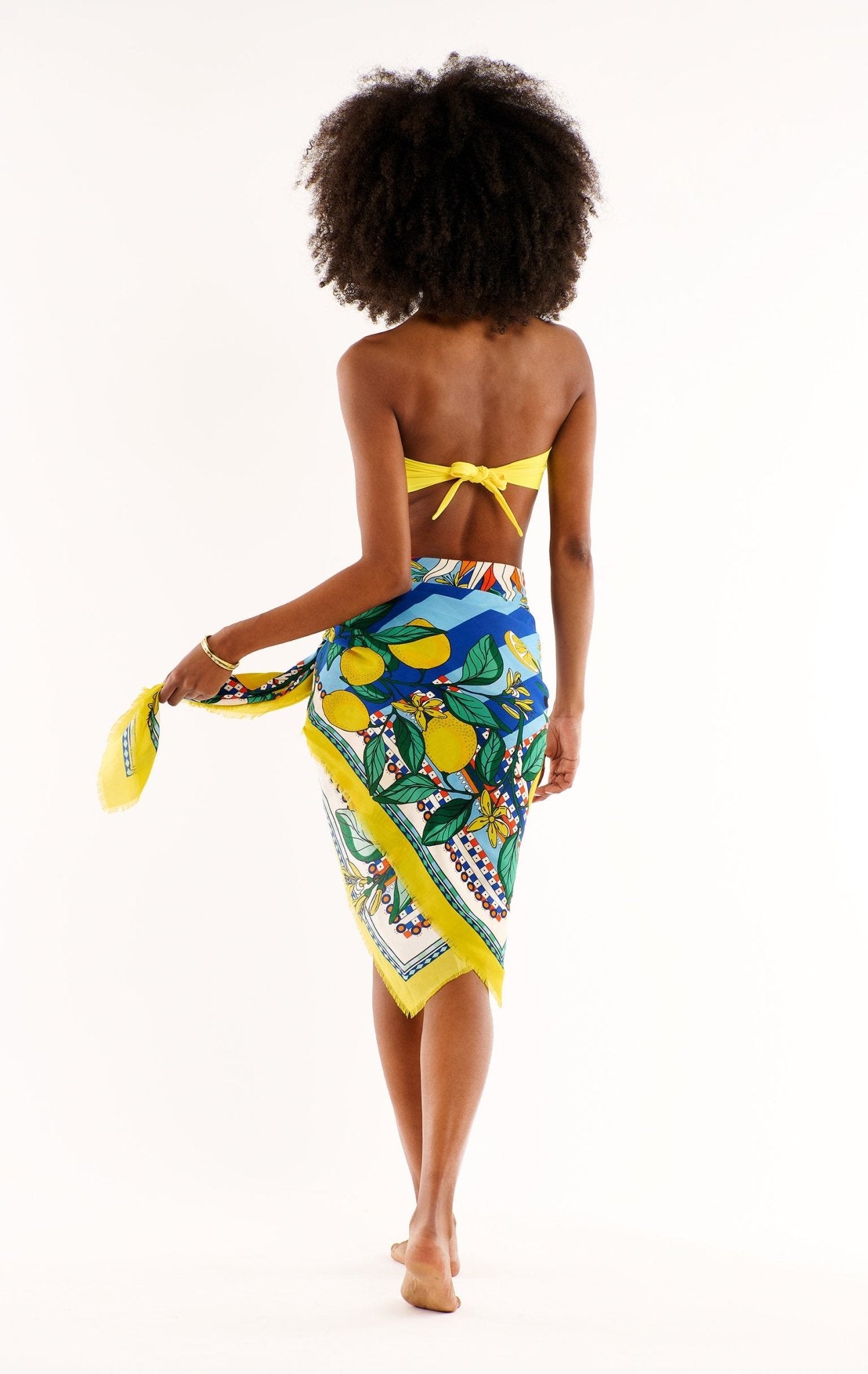 Wild WILD Sicily Sarong/Scarf | Blue - Sarong Pasha Living