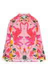 Wild Tiger Print Oversized Shirt | Pink. Available at Pasha Living