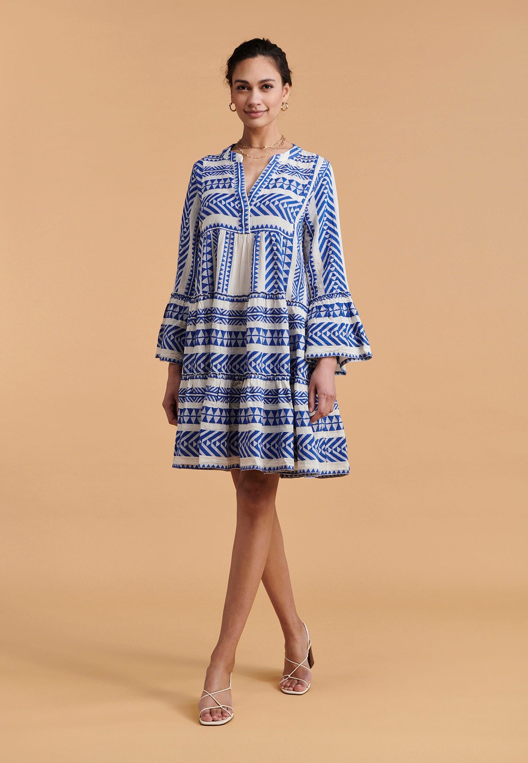 DEVOTION TWINS Ella Mini Dress | BLUE - Pasha Living 