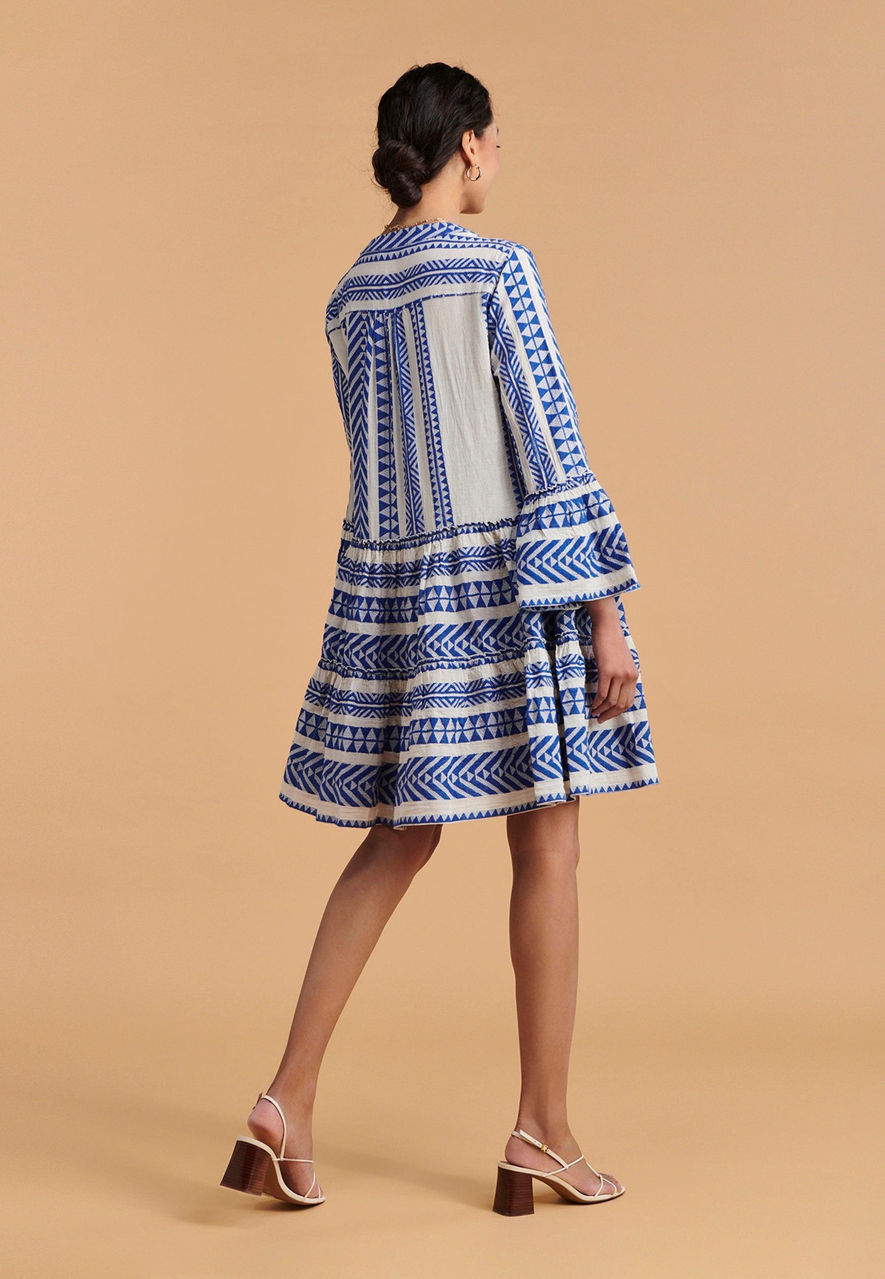 DEVOTION TWINS Ella Mini Dress | BLUE - Pasha Living 