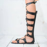 DIANA Black Leather Sandal - Pasha Living 