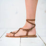 HELENE Tan Leather Sandal - Pasha Living 