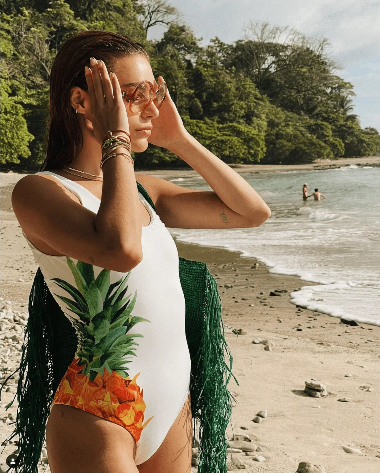 VERDELIMON Trinidad White Pineapple One Piece - Pasha Living 